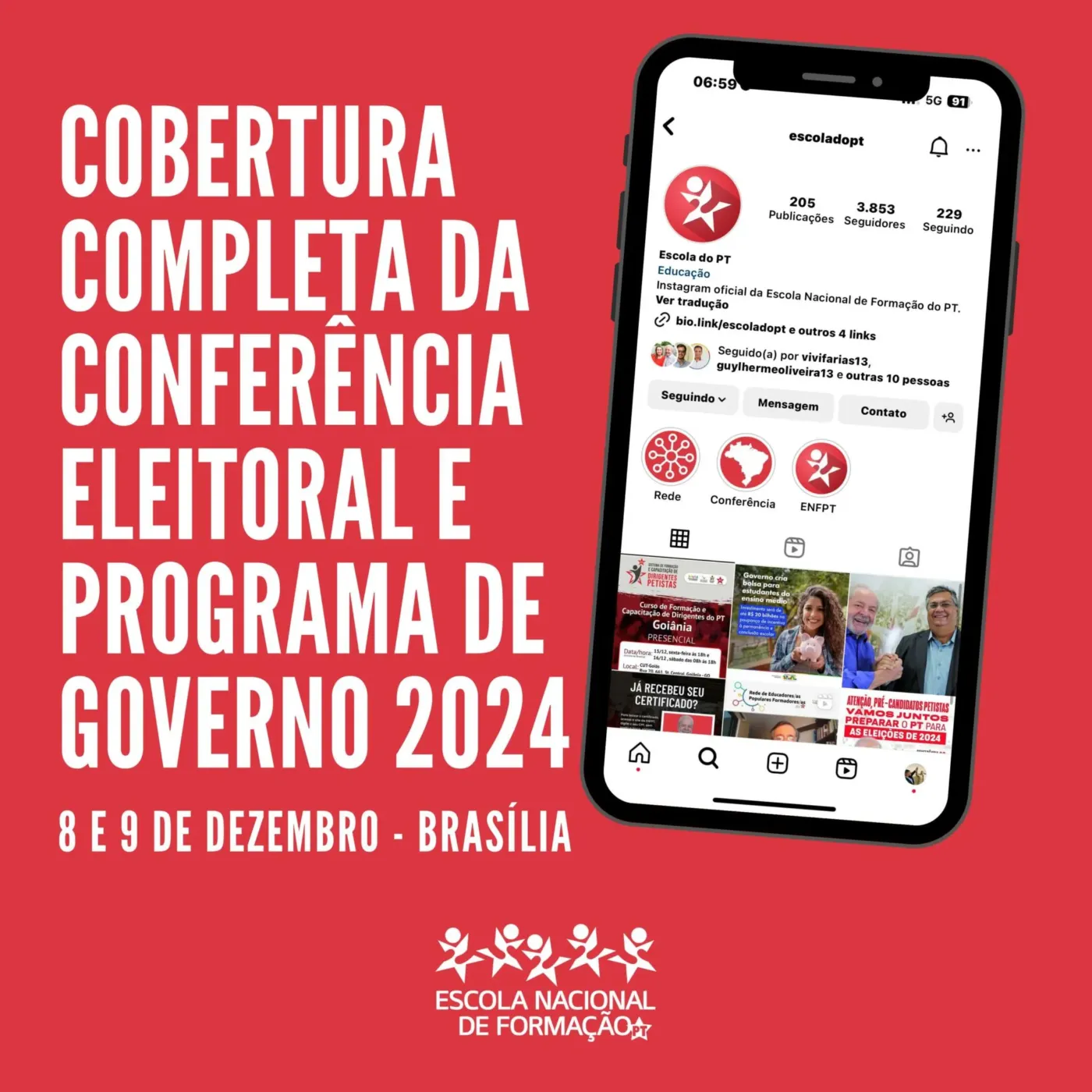 Cobertura no IG da Escola